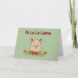 Fa La Llama Helgkort