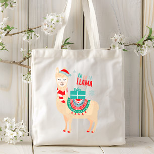Fa La Llama jul Cute Festive Tygkasse