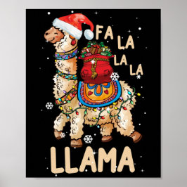 Fa La Llama-julhelgen i La Llama Poster