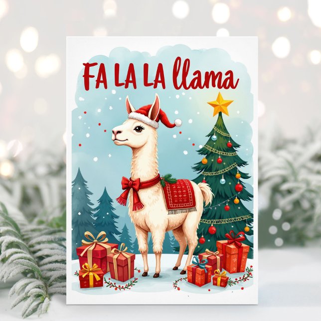 Fa La Llama-julkort Julkort (Skapare uppladdad)