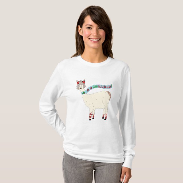Fa La Llama La jula design Tröja (Hel framsida)
