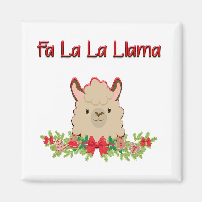 Fa La Llama Magnet (Framsidan)