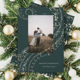 Fa La Magic Guld jul jul Sång Sång 1 Foto Julkort