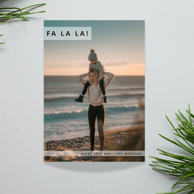Fa La Modern Family Photo Beach-julkort Julkort (Skapare uppladdad)