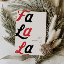 Fa La Modern Red Retro Play-familjens jul