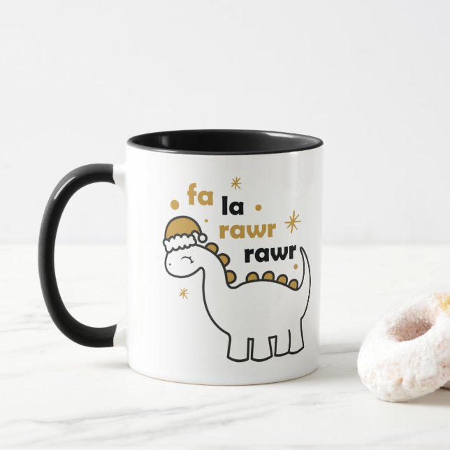 Fa La Rawr Rawr Dinosaur Mugg (Med munk)
