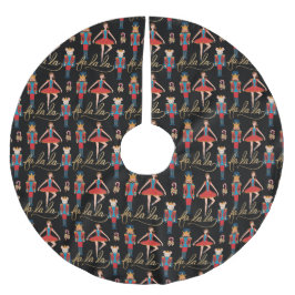 Fa La Rosa Nutcracker-julbalettscen Julgransmatta Borstad Polyester