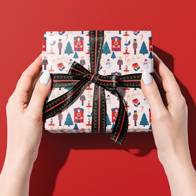 Fa La Rosa Nutcracker-julbalettscen Presentpapper (Skapare uppladdad)