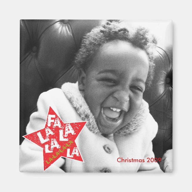 Fa La Star Studerad Magnet (Framsidan)