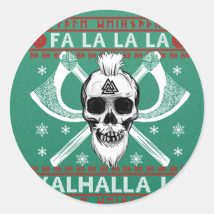 Fa-La Valhalla Viking Val Runt Klistermärke