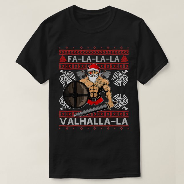 Fa-La Valhalla Viking Val T Shirt (Design framsida)