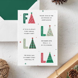 Fa La Whimsical jul-Julfesten Inbjudningar