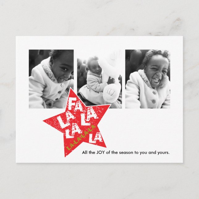 Fa-LaLa Photoshoot Helg Vykort (Framsida)