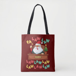 Fa Law Funny Lawyer Santa domare jul Tygkasse