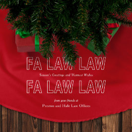 Fa Law Law Funny Lawyer Joke Christmas Julgransmatta Borstad Polyester
