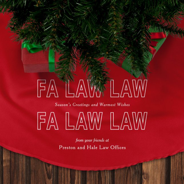 Fa Law Law Funny Lawyer Joke Christmas Julgransmatta Borstad Polyester (Skapare uppladdad)