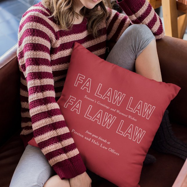 Fa Law Law Funny Lawyer Joke Christmas Kudde (Skapare uppladdad)
