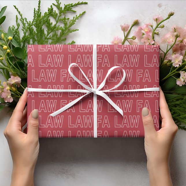 Fa Law Law Funny Lawyer Joke Christmas Presentpapper (Skapare uppladdad)