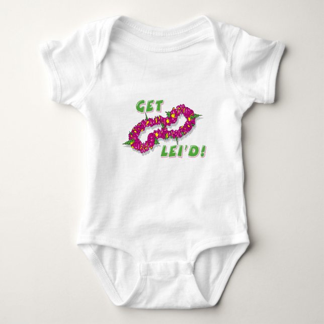 Få Lei'd! (Lilor) Tee Shirt (Framsida)