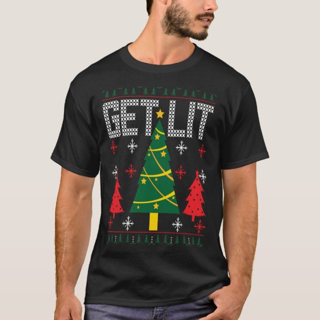 Få Ljus, Ful Jultröja T Shirt (Framsida)
