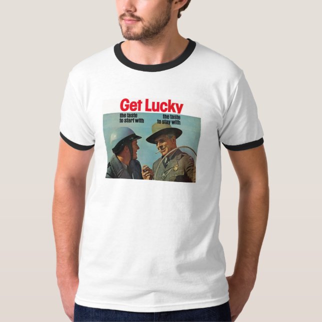 Få lycklig - blinka, blinka… tee shirt (Framsida)
