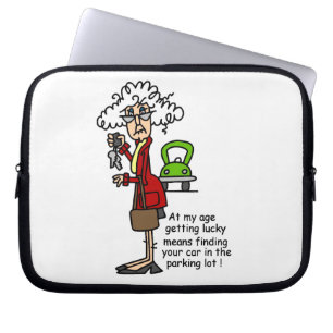 Få lycklig humor laptop fodral