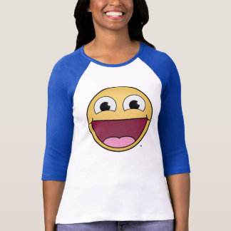 Få lycklig! Kvinna 3/4 sleeveskjorta Tee Shirt