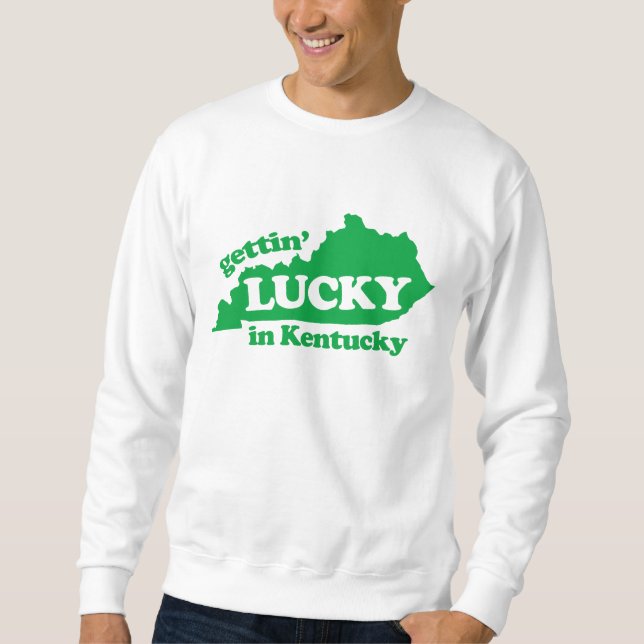få lyckligt i kentucky2 sweatshirt (Framsida)