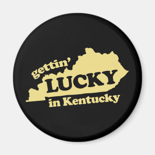 få lyckligt i kentucky magnet