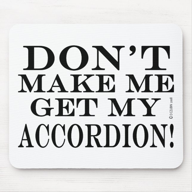 Få mig inte att få min korridon musmatta (Framsidan)