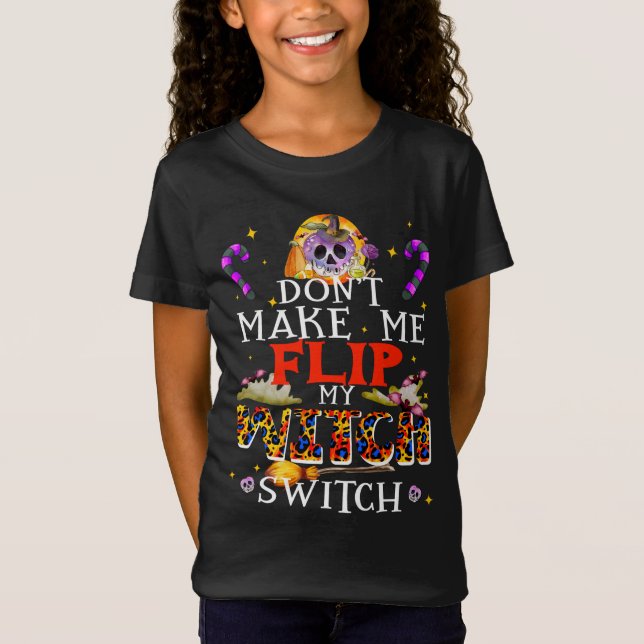 Få mig inte att vända på mitt häxväxel, Spooky Wit T Shirt (Framsida)