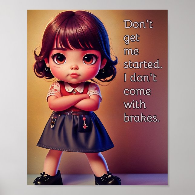 Få mig inte igång Inga bromsar Poster (Framsidan)