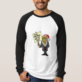 Få nu baksida för att fungera julchefen t-shirt