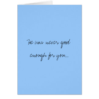 Få över honom kort #005