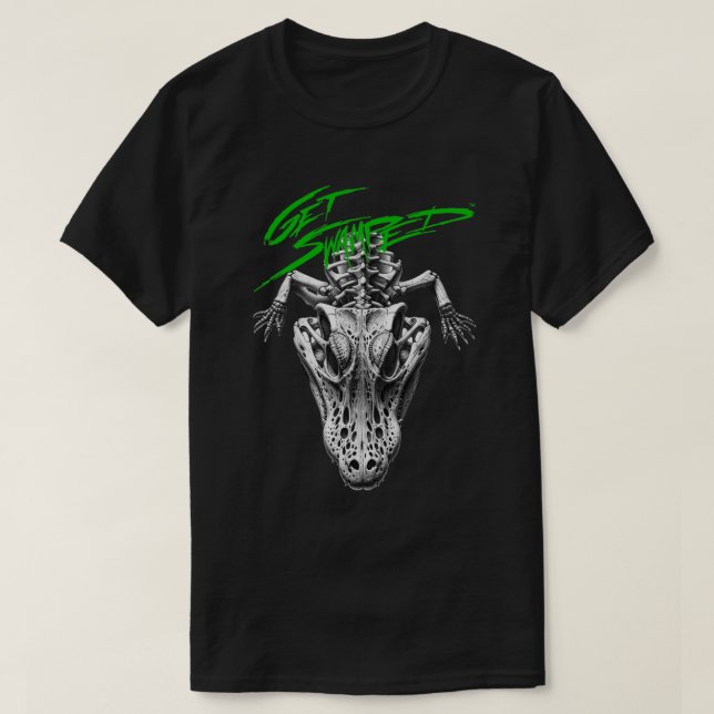Få Översvämmad Alligator Skalle 1 T Shirt (Design framsida)