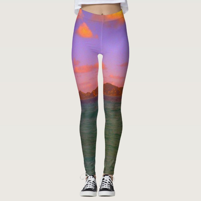 Få på ditt tropiskt leggings (Framsida)