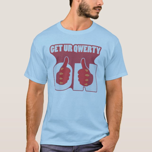 FÅ PÅ UR QWERTY TEE SHIRT (Framsida)