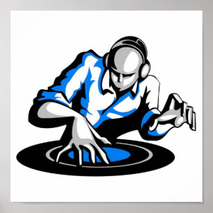 Få party igång DJ-Poster Poster