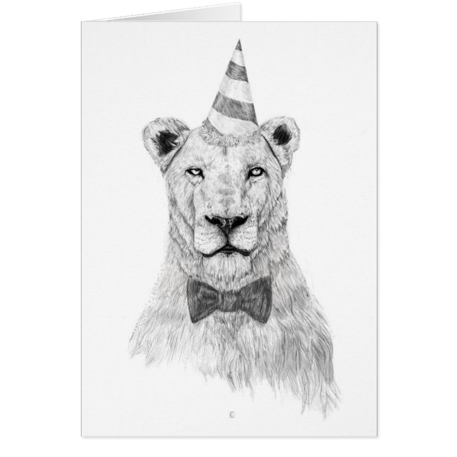 Få partyet startat hälsningskort (Framsidan)