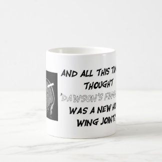 Få personlig med din organskada laddar! kaffemugg