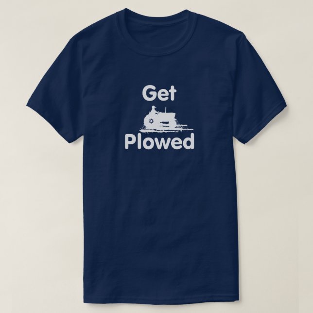 Få plogad - fält t shirt (Design framsida)