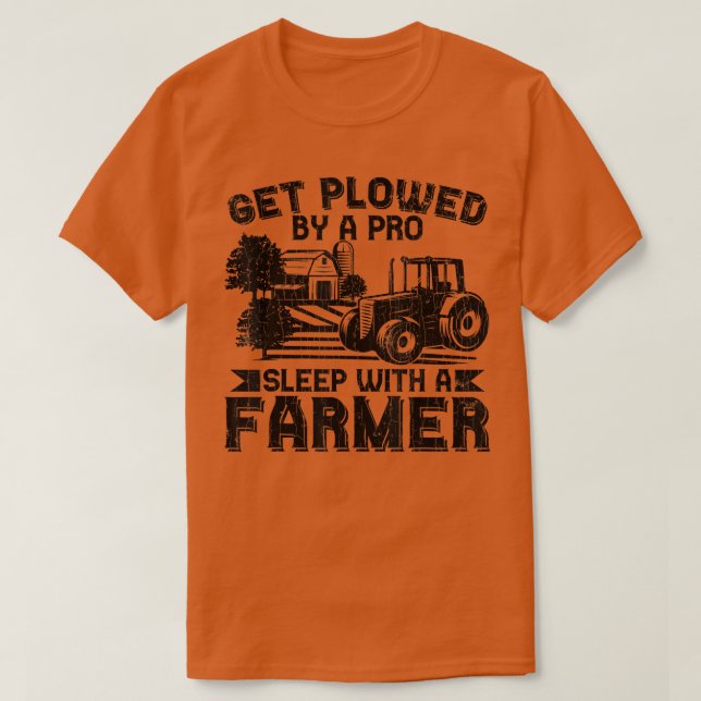Få plöjd av Pro Farmer Funny Farm Tracto T Shirt (Design framsida)