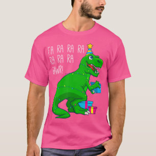 Fa Ra Ra Rawr jul Dinosaur t Rex Julafton Trex M Shirt