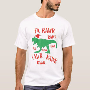 Fa Rawr Rawr Outfit jul T Rex Dinosaur T Shirt
