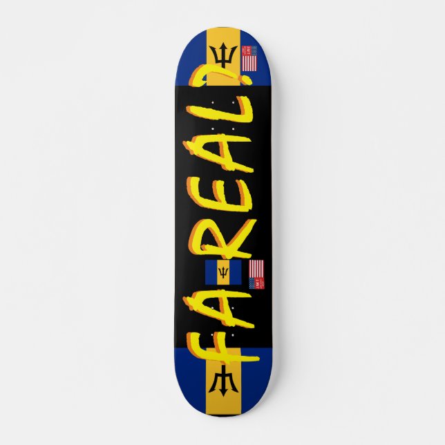 FA REAL JMT BARB 7 3/4-tums Skateboard Deck (Framsida)