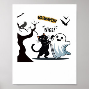 Få redo för ett tjuvtakulärt Halloween Nice party Poster