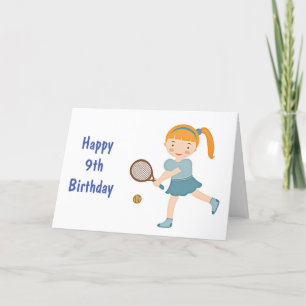 FÅ REDO FÖR ROLIGT LYCKLIG **9th* BIRTHDAY-KORT Kort
