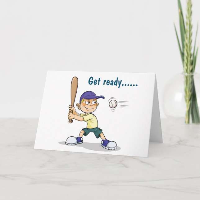 FÅ REDO FÖR ROLIGT LYCKLIG **9th* BIRTHDAY-KORT Kort (Framsida)