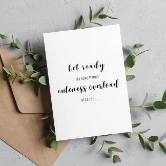 Få Redo för skärpeöverbelastning - Baby på vägen Kort