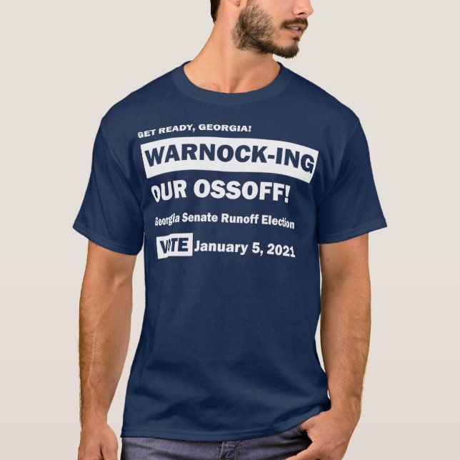 Få Redo Georgia att varna vår Ossoff T Shirt (Framsida)